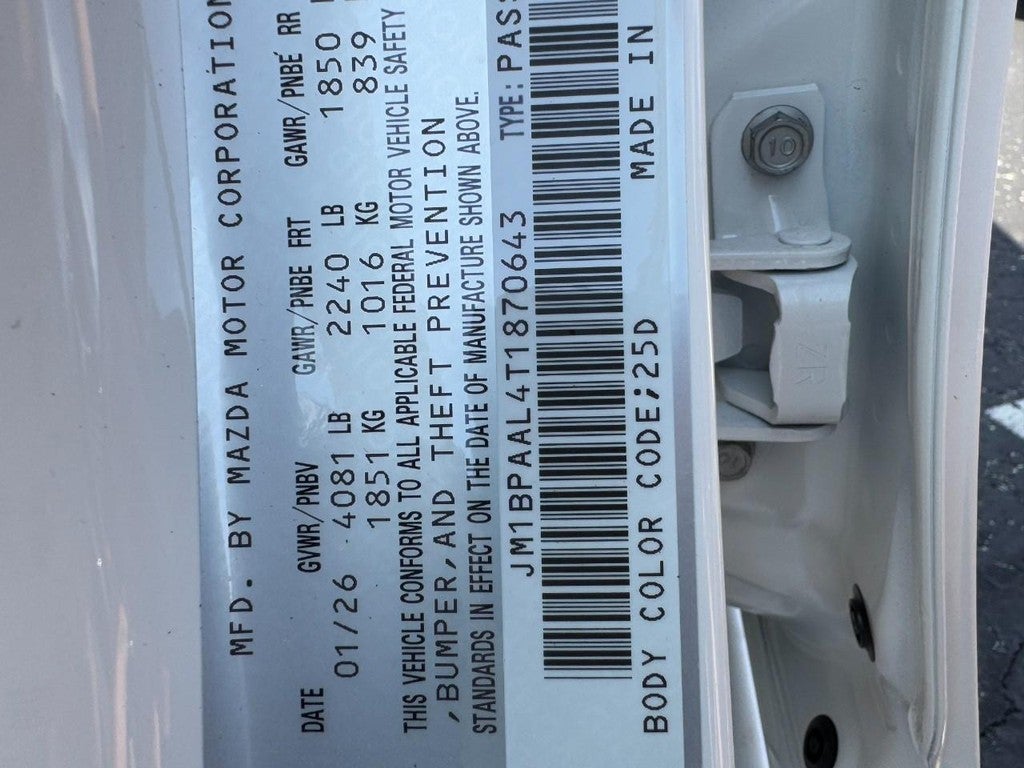 2026 Mazda Mazda3 Sedan 2.5 S