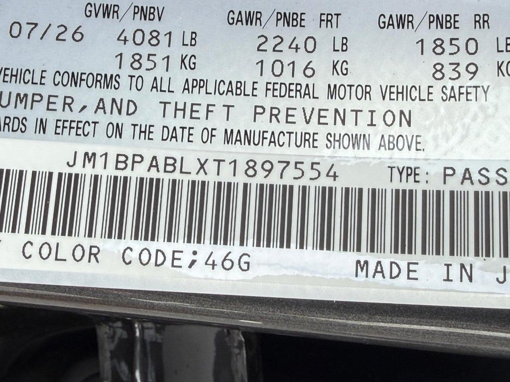 2026 Mazda Mazda3 Sedan 2.5 S Select Sport