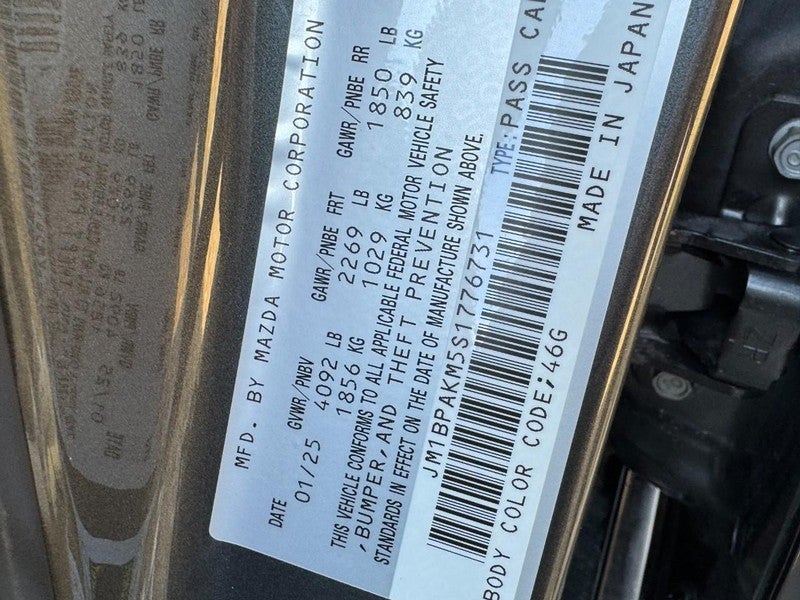 2025 Mazda Mazda3 Hatchback 2.5 S Select Sport Auto FWD