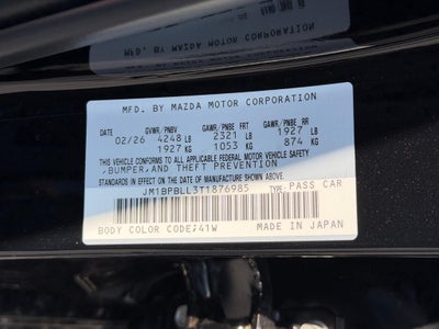 2026 Mazda Mazda3 Hatchback 2.5 S Carbon Edition AWD