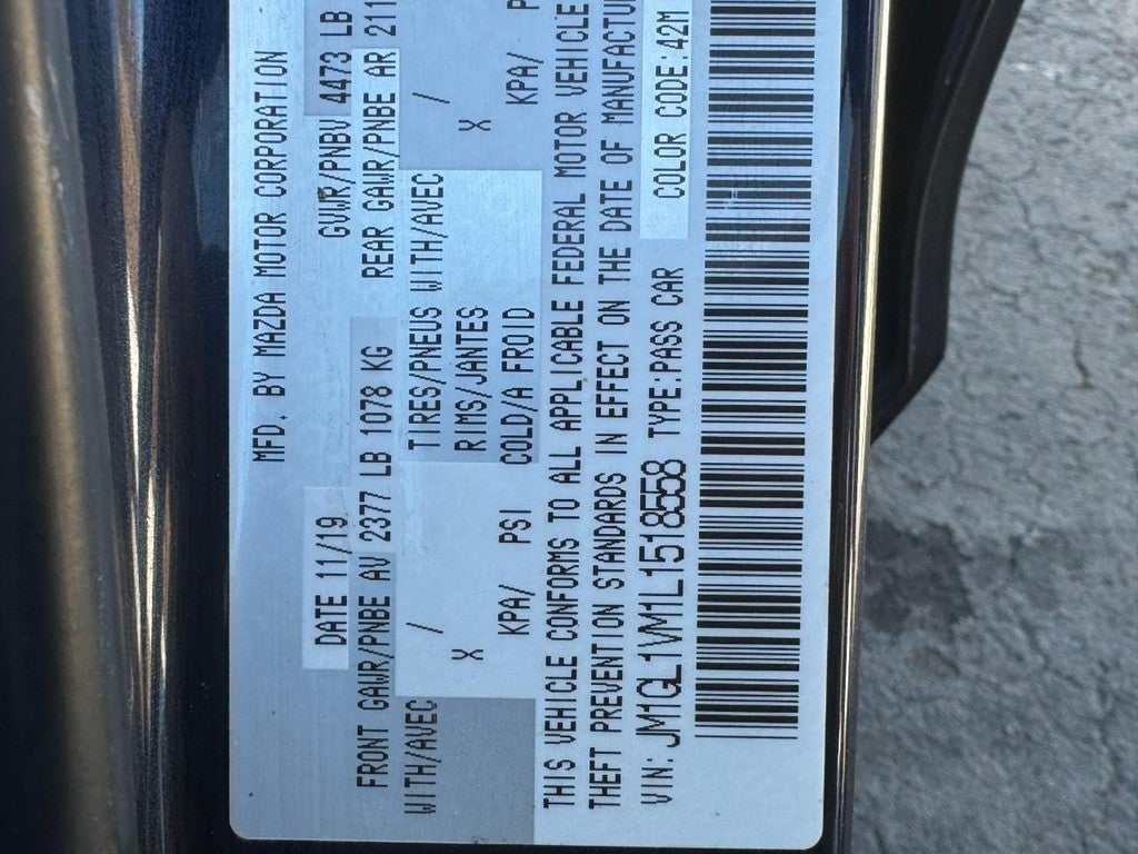 2020 Mazda Mazda6 Touring