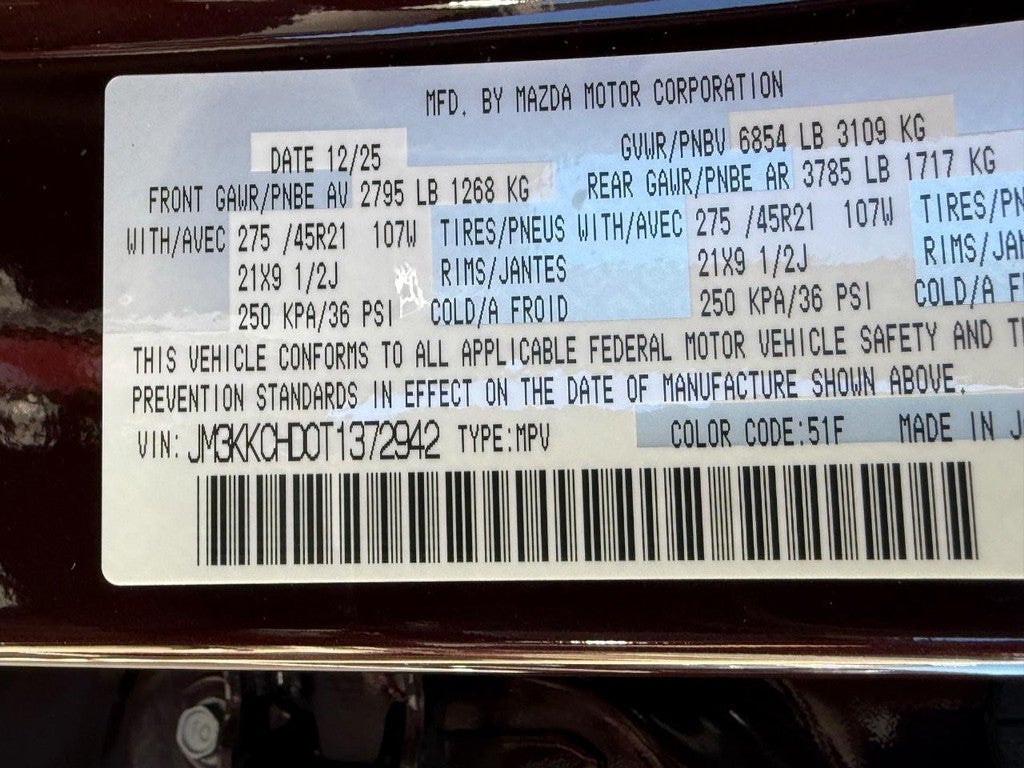 2026 Mazda Mazda CX-90 3.3 Turbo Premium Sport