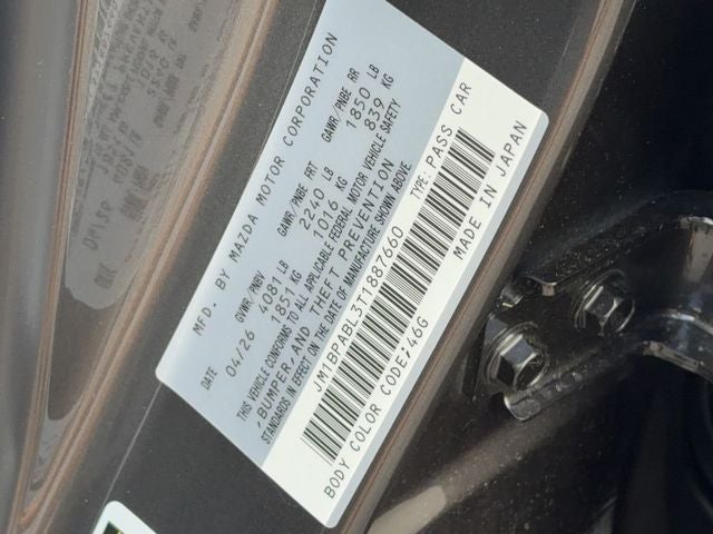 2026 Mazda Mazda3 2.5 S Select Sport Base