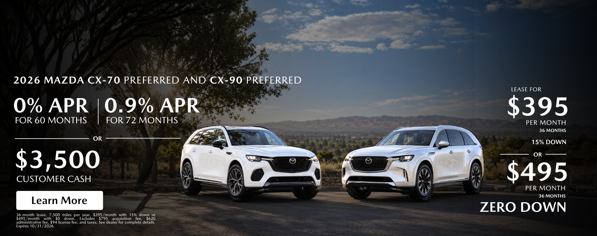 2026 Mazda CX-70 and CX-90