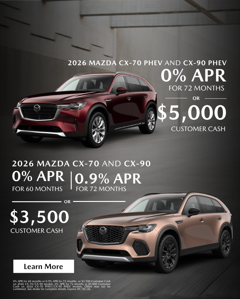 2026 Mazda CX-70 and CX-90 APR Offers
