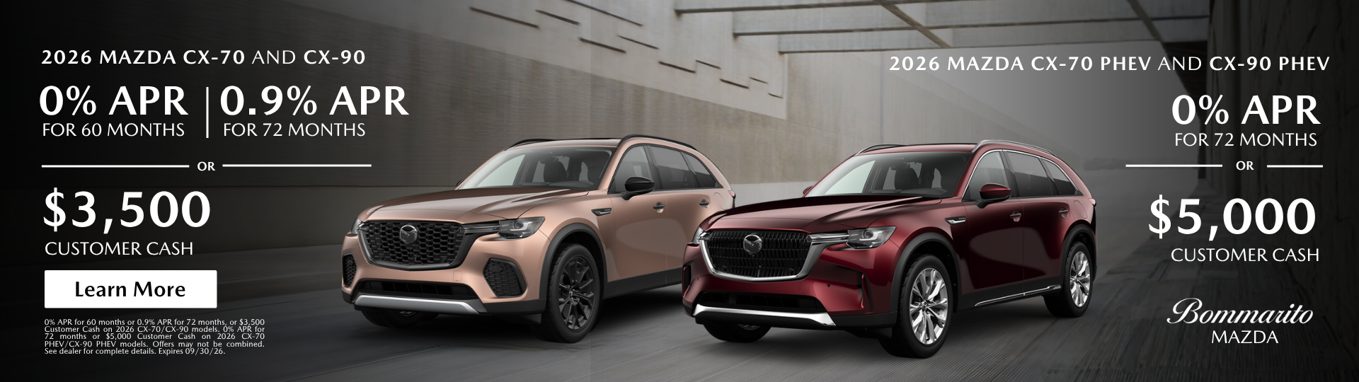 2026 Mazda CX-70 and CX-90 APR Offers