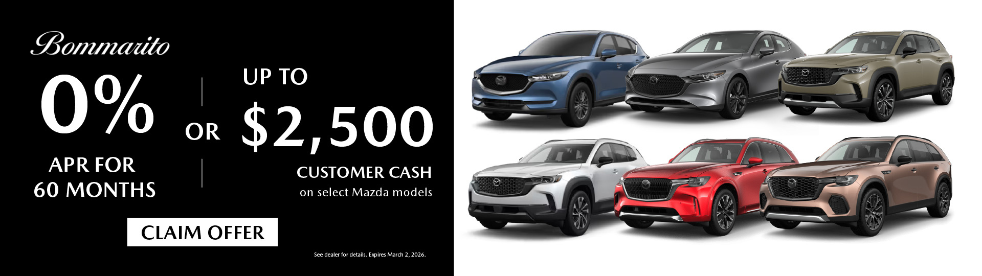 On Select Models 0% APR