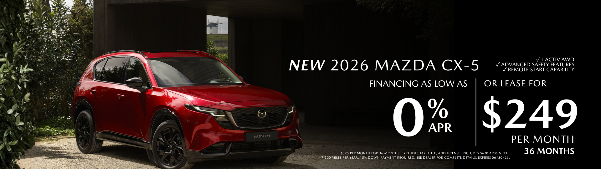 2026 Mazda CX-5 2.9% APR